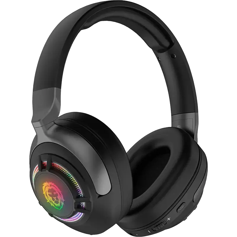 Green Lion SHADOW GAMING Head Phone With ANC Black 1 Mascom International.webp